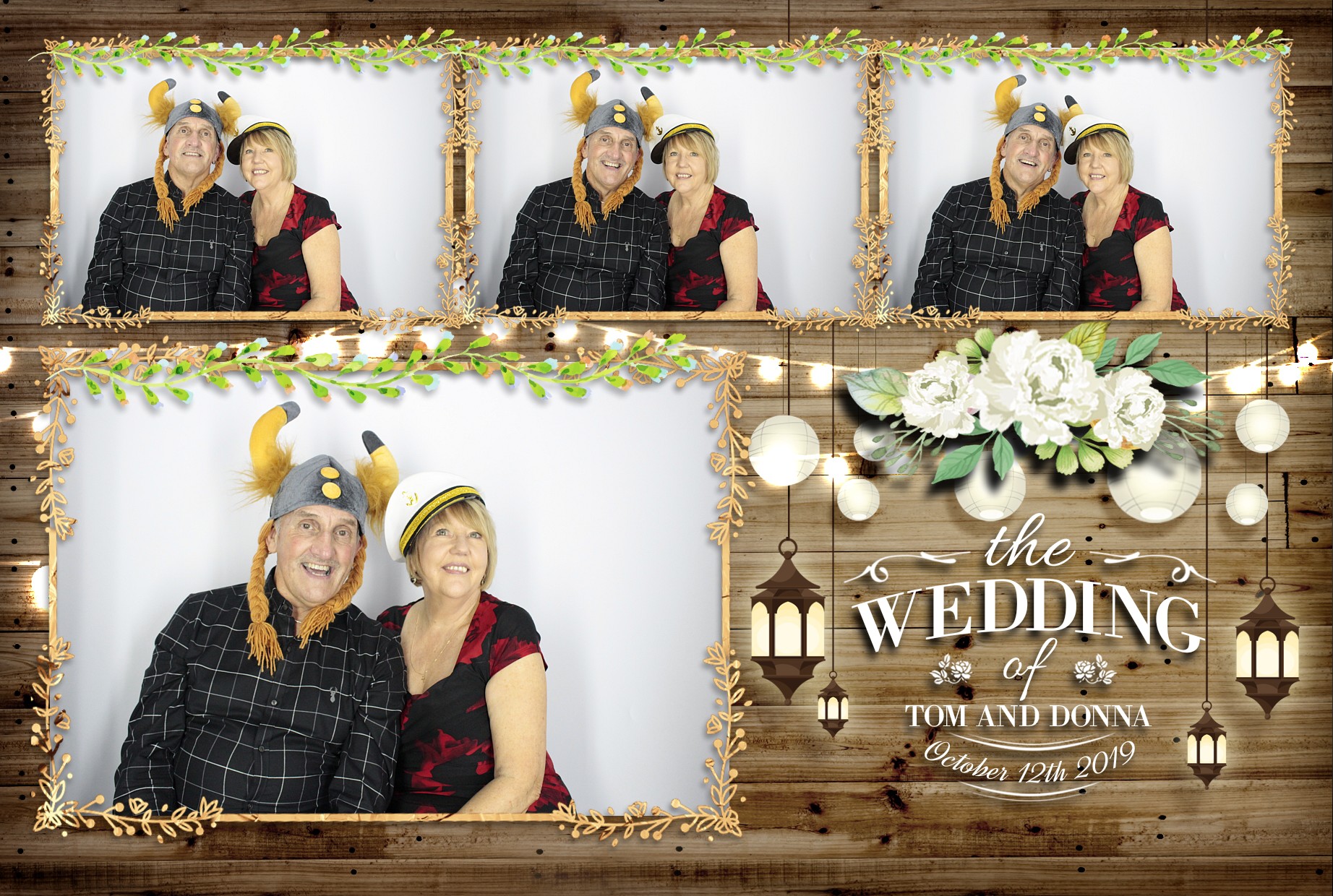 Tom & Donna's Wedding  | View more photos from the event at gallery.myphotoboothexperience.co.uk/u/MyPhotoBoothExperienceLtd/Tom-Donnas-Wedding